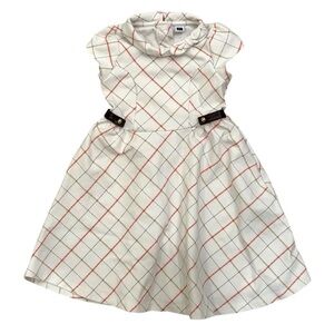 Janie and Jack Plaid Carriage House Fall Dress Bow